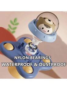 1 OPP 包装婴儿玩具吸盘旋转器适用于幼儿熊手蒙特梭利旋转器感官玩具缓解压力游戏旋转摇铃（颜色随机），洗澡玩具，婴儿玩具，吸盘玩具，婴儿玩具，洗澡玩具，蒙特梭利玩具