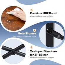 Sweetcrispy 44 In Computer Desk For Home Office, Modern Study Work Table Simple Style For Bedroom, Writing Desks With X-Shaped Reinforcement - 鏽棕色 - 查看 6