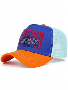 2025 Fashion Cool New Truck Hat STATION Sports Car Embroidery Men's Personalized Street Pop Hip Hop Hat Street Dance Skateboard Hat Women's Outdoor Sports Sunshade Hat Daily Leisure Baseball Hat Breathable Mesh Hat