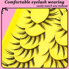 6 Pairs Wet Fox Eye Lashes Anime False Eyelashes Cosplay Fake Lashes Dramatic Eyelashes Wet Eyelashes Extensions Makeup Tool