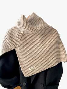 1 buah Syal Rajut Model Pullover dengan Belahan, Warna Polos: Syal luar yang hangat, serta tahan dingin dan cocok untuk aktivitas luar ruangan. Cocok untuk perjalanan sehari-hari dan penggunaan di rumah sebagai aksesori. - beraneka warna - View 17