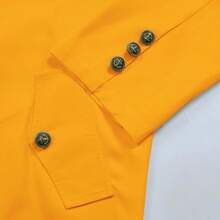 Mens Pirate Coat Steampunk Jacket Tailcoat Renaissance Jacket Halloween Hatter Costume - Yellow - View 6