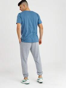 Calça Jogger Moletom Masculina Premium - Bolsos Laterais - Conforto e Estilo, Casual e Esportivo - Mescla - Visão 7