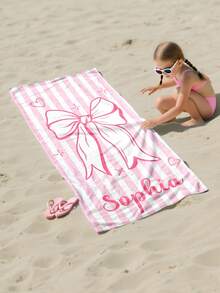 Khăn tắm biển trẻ em cá nhân hóa, Quà sinh nhật mùa hè, Không khí mùa hè, Chuyến đi biển của bé gái, Khăn tắm biển tùy chỉnh, Hồ bơi, Trang trí bãi biển, Dành cho gia đình - Nhiều màu - Xem 2