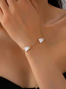 1 pulseira de fantasma de Halloween fofa e engraçada, acessório para fantasia de festa, presente