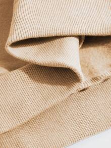 Sudadera holgada y casual de ajuste suelto para adolescentes/niños, con estampado abstracto de IA "CROCODILO" y "ANANASINO" y texto "ITALIAN BRAINROT", de manga larga y hombros caídos