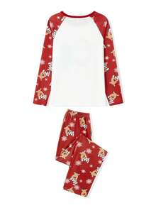 Christmas Family Matching Pajama Set Santa Elk Print Long Sleeve Tops And Pants Pyjamas Loungewear Soft Sleepwear