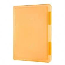 1 件简约桌面 A4 文件盒、A5 纸收纳盒、透明塑料收据整理盒、办公和学生用品 - 彩色 - 查看 5