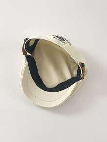 1pc Retro Polka Dot Newsboy Cap For Women, Versatile Wide Brim Beret Hat With Small Head Circumference, Fashionable Reversible Duck Bill Cap, Artistic Painter Hat, Spring/Autumn