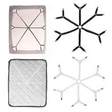 2/4 Pieces Of Bed Sheet Fastening Straps, Adjustable Triangular Elastic Shoulder Clips, Suitable For Bed Sheets, Mattress Covers, Sofa Cushions, And Household Use