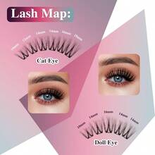 Lash Extension Kit 144 Pcs, 3D Lash Clusters 8 - 18D Curl Wispy Lash Clusters With 10ml And Seal Waterproof, 5ml Lash Remover, Lash Tweezers Eyelash Extensions Kit At Home Prism Kit - 熱門! -Wispy-Prism 套件 - 查看 7