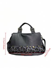 Túi xách cá nhân hóa thời trang Y2K dành cho nữ, túi đeo vai họa tiết da báo phong cách Punk đường phố với nhiều ngăn và dây đeo vai có thể tháo rời. Ví nữ hoàn hảo cho sử dụng hàng ngày, tiệc mua sắm, đi làm và là một món quà thời trang hoàn hảo cho kỳ nghỉ. - Xám - Xem 3