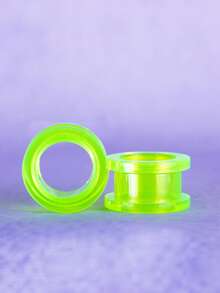 1 对时尚朋克波西米亚 Y2K 风格亚克力耳塞/耳塞，男女通用身体首饰，适合日常佩戴和聚会 - Ear gauge - 查看 14