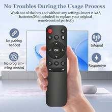 Control remoto de repuesto para mini proyector, compatible con Magcubic HY300Pro, HIPPUS HY300Pro, Aubor HY300Pro, Xgody HY300Pro, Maypug P1 Proyector portátil - Negro - Ver 7