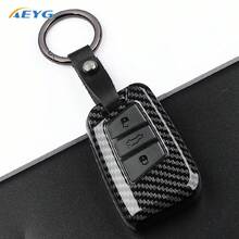 Funda protectora de fibra de carbono ABS para llave de coche, apta para Passat Magotan B8, Skoda Superb A7, Kodiaq - Carcasa inteligente para llave