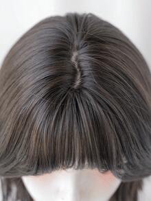 NAMM 12 Inch Short Curly Wigs For Women - Modest Fashion Wave Wig Curtain With Bangs,Dark-Brown Soft Silky Heat-Resistant Synthetic Fiber Wigs For Daily Use, Perfect For Holidays Music Festivals Celebrations-Sakura Celebrations Glam & Party Street Wear Photography Use - 棕色 - 查看 6
