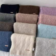 Women'S Luxury Cashmere Scarf - Winter Bohemian Korean Fashion Wrap, Soft Windproof Shawl With Elegant Beige/Neutral Tones, Stretchy Elastic Edge For Everyday & Formal Outfits - Warmth & Durability For Cold Weather Layering, Casual Wear, Stylish Wrap, Premium Material, Versatile Accessory, Office Attire