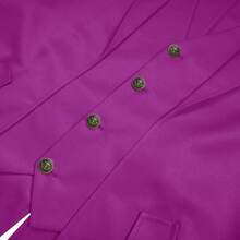 Mens Pirate Coat Steampunk Jacket Tailcoat Renaissance Jacket Halloween Hatter Costume - Purple - View 5