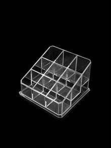 9/18/36 Slots Acrylic Makeup Organizer, Suitable For Lipsticks, Perfumes And Nail Polishes - Clear Cosmetic Display Holder, Great For Salon, Spa, Home Vanity, Decorative Storage, Grid Design Shelves, Ideal For Holiday, Beach, Bathroom, Bedroom, Large Capacity - Multicolor - View 11