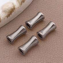 10 件不锈钢竹珠金属管珠小骨节合金银竹隔珠散珠适用于珠宝制作饰品手链项链用品 DIY 手工制作 - 彩色 - 查看 12