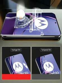 4 片高清水凝胶膜适用于 Edge 2025 2024，全覆盖透明柔性屏幕保护膜适用于 Moto Edge 60 60 Pro 60 Fusion 50 50 Pro 50 Fusion 50 Neo 50 Ultra 40 Pro 40 Neo 防指纹无气泡非玻璃屏幕保护必需品，适用于日常防护、办公室、家庭手机屏幕保护膜手机配件防水防震防摔防刮 - 4 件 - 查看 3