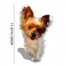 [ Customization ] 1 Personalized Pet Shaped Pillow, Pet Portrait Pillow, Dog And Cat Commemorative Gift, Pet Creative Gift, Commemorative Gift, Colorful And Unique Personalized Customized Gift, Double-Sided Printing, Three-Dimensional Decoration, Ideal Choice For Christmas And Thanksgiving. - Multicolor - View 14