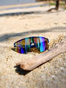 1 cái/2 cái Phụ nữ ngoài trời đạp xe bãi biển kỳ nghỉ thời trang thể thao kính thể thao phụ kiện bãi biển cho phụ nữ kính râm phong cách thể thao và phù hợp cho áo hoodies đồ thể thao quà tặng bạn gái bạn trai và trượt tuyết dễ dàng thoải mái trang phục thường ngày kính đạp xe ngoài trời cho kỳ nghỉ bãi biển mùa hè, ngoài trời, du lịch phụ kiện mùa thu kính bảo hộ - màu gradient - Xem 10