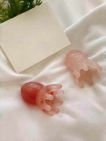 Pente de massagem Octopus de 8 pontas, Pente de massagem para terapia de cabeça nos meridianos, Pente de dentes largos, Bastão Gua Sha raspador para pontos de acupressão, Cabelo, Ferramentas para cabelo, Cuidados com os cabelos, Escola, Volta às aulas, Viagem, Itens essenciais para viagem, Itens essenciais para casa, Spa, Ferramenta de massagem, Massagem, Massageador, Spa