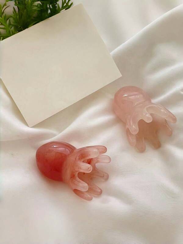 Octopus 8-Prong Massage Comb, Head Therapy Meridian Massage Comb, Wide Tooth Comb, Scraping Gua Sha Stick For Acupressure Points,Hair,Hair Tools,Hair Care,School,Back To School,Travel,Travel Essentials,Home Essentials,Spa,Massage Tool,Massage,Massager,Spa