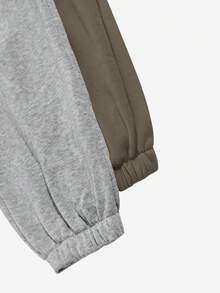 新款女士两件套保暖内衬休闲抽绳运动裤家居服女士运动裤睡衣秋冬休闲保暖内衬运动舒适裤适合居家户外运动聚会，秋季必备 - 彩色 - 查看 4