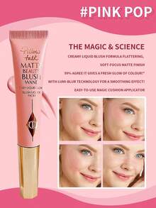 Charlotte Tilbury 哑光腮红棒，流行粉色，12毫升/0.4盎司 - Pink Pop - 查看 2