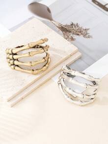 1 buc brățară în formă de gheară cu schelet gol, potrivită pentru femei pentru a fi purtată la petreceri și întâlniri de Halloween, cadou de bijuterii pentru surori