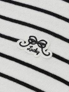 Balabala 女童毛衣 2025 春秋新款针织套头衫 - 黑白色調 - 查看 4