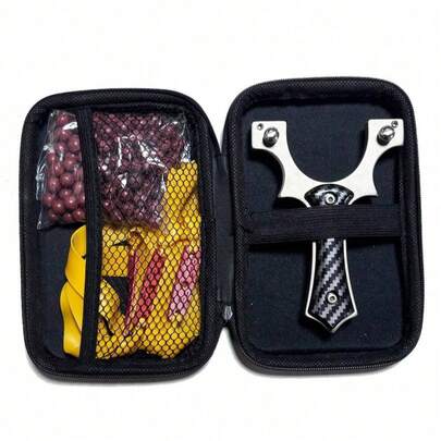 1 Set de Tirachinas de Acero Inoxidable para Caza, Adecuado para Caza y Práctica de Tiro - Tirachinas de Alta Precisión y Potencia Profesional, Herramienta de Alivio de Estrés, Entretenimiento de Tiro al Aire Libre, Tirachinas para Caza, Recreación al Aire Libre para Niños, Regalo de Fiesta con Tirachinas