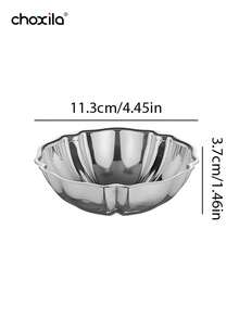 choxila 1PC Stainless Steel Dessert Cup, Dessert Bowl, Candlestick, Serving Tray, Cute Plates, For Home, Hotel, Restaurants, Parties Or Other Social Gathering, Ramadan, Eid Al-Adha - Lotus Bowl - View 13