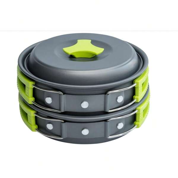 Mallove Me Camping Cookware Mess Kit For Backpacking Gear – Camping Cooking Set - Camping Pots And Pans Set - Backpacking Stove/Portable Stove Compatible - Camp Kitchen Equipment Accessories Pot