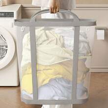 1 pieza Cesta plegable de gran capacidad y resistente al agua para almacenar ropa sucia, adecuada para el hogar y el baño - Multicolor - Ver 11