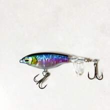 Topline Tackle 1/4 件 6 克/10 克鱼饵带螺旋桨，跳饵，鱼钩，硬饵，摆动软尾渔具，适用于鲶鱼和鲈鱼 - 彩色 - 查看 6