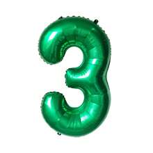 40 Inch Green Number Balloon 4, Large Number Foil Balloons Mylar For Girl Boy Birthday Party Celebration Decorations Supplies, Digital Balloons For Wedding Anniversary Events Decorations