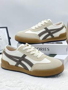 Soft Sole White Sneakers For Girl, New Casual Sports Shoes For Teenagers And Students, Versatile, Lightweight, Comfortable - Beige - View 5