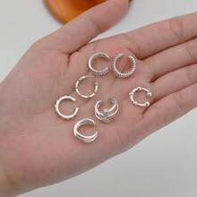 7pcs Minimalist Ear Cuff - Silver - View 2