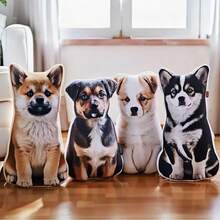 1pc Customized Pet Throw Pillow, Personalized Dog/Cat Cushion, Soft Plush Large Pillow, Colorful Home Decor, Unique Pet Memorial Gift, Suitable For Christmas, Thanksgiving, Halloween And Special Occasions - Multicolor - View 3