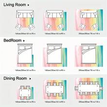 Tapis de zone en velours minimaliste moderne - 850g/m², motif géométrique, doux et moelleux, résistant aux taches, antidérapant, lavable en machine, léger, rectangulaire, polyester, pour salon, chambre, bureau - grand design vintage avec dos antidérapant, tapis de velours de luxe - tapis lavable de haute qualité, léger, doux et moelleux, décoration de Noël pour tapis de cuisine