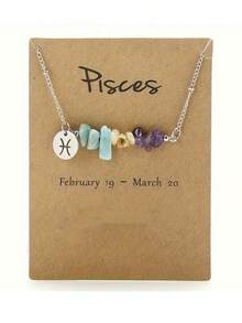 Aries,Taurus,Gemini,Cancer,Leo,Virgo,Libra,Scorpio,Sagittarius,Capricorn,Aquarius,Pisces,Constellation Crystal Necklace  Suitable For Halloween, Christmas, Thanksgiving, New Year Gift - 十二星座 - 查看 7