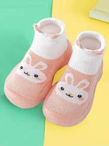 1双婴儿/幼儿防滑软底室内/室外运动鞋，男女通用步行鞋 - 粉色 - 查看 7