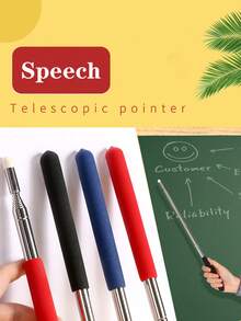 伸缩式教师指针，适用于教师演示者，可延伸至 39.3 英寸伸缩式教师指针、课堂演示指挥棒、指南指示器、可伸缩指针棒，适用于学校教学、会议演示、物体指导，适合学校/辅导/办公室/中小学生/男孩和女孩/办公室工作人员/返校礼物。家居装饰、圣诞节和新年礼物