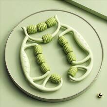 1 件滚轮按摩器、腿部揉捏和放松设备，带 PP 滚轮、瑜伽滚轮，用于大腿肌肉放松健身器材健身房配件、运动、健身房、家庭锻炼、按摩器、按摩瑜伽训练设备 U 型普拉提肌肉放松滚轮