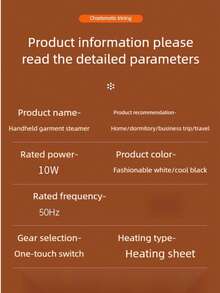 OBOVAY 衣物蒸汽机 - 旅行熨斗蒸汽机，便携式迷你手持式服装蒸汽机，干湿熨烫，15秒快速加热，除皱衣物蒸汽机，适用于家庭、办公室和旅行