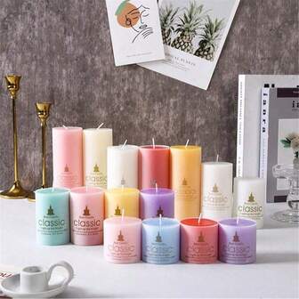 1PC 5*5/5*7.5/5*10CM Classic Candle Cylindrical Aromatherapy Candles Scented Relax Birthday Supplies Wedding Centerpieces For Tables Home Office Holiday Party Wedding Decoration Gifts