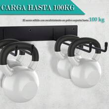 Estante de almacenamiento para sillas plegables,organizador de herramientas de jardín y ganchos para sillas plegables,ganchos de montaje en pared para sillas de garaje,césped,playa,camping(2 piezas) - 1 - Ver 4